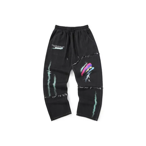 GENANX Straight Jeans Men's Black