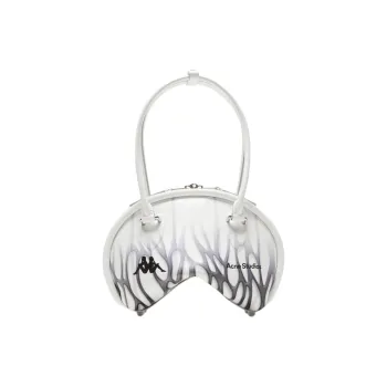 Acne Studios Kappa Collaboration Bowlina Calfskin Handbag, Shoulder Bag Mini Women's White