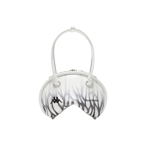 Acne Studios Kappa Collaboration Bowlina Calfskin Handbag, Shoulder Bag Mini Women's White