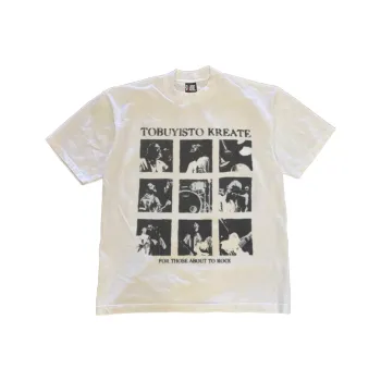 / T Shirts Unisex 3A Twin Yarn 100% Cotton 260g White
