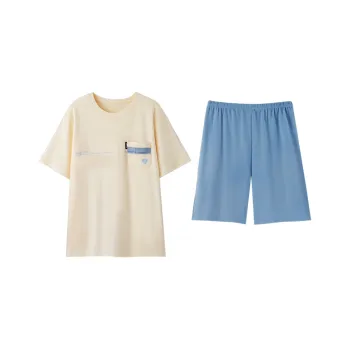 FENTENGCARE Pajama Set Men's White