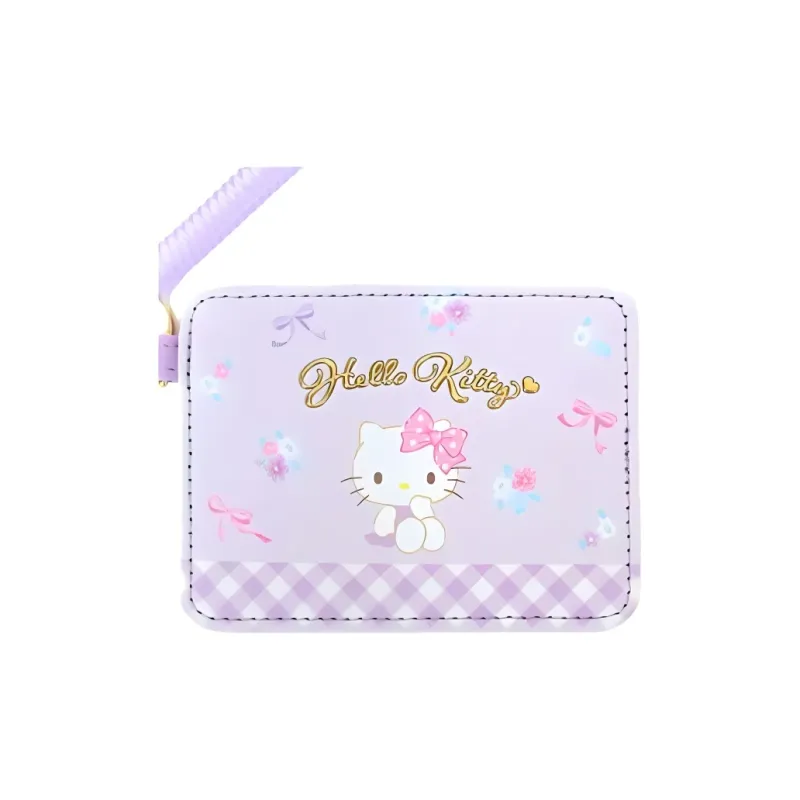 Sanrio PU Patch PVC Document Wallet Card Holders Regular Women's Light Purple-4