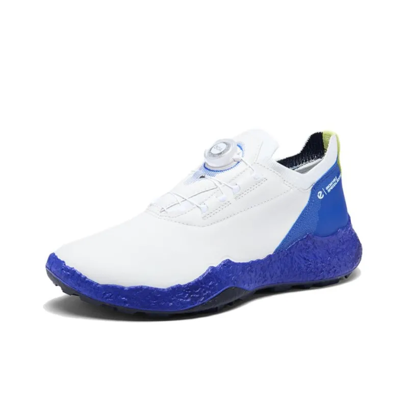 Ecco Walking BIOM H5 Low Top Golf Shoes Men's White Blue-1