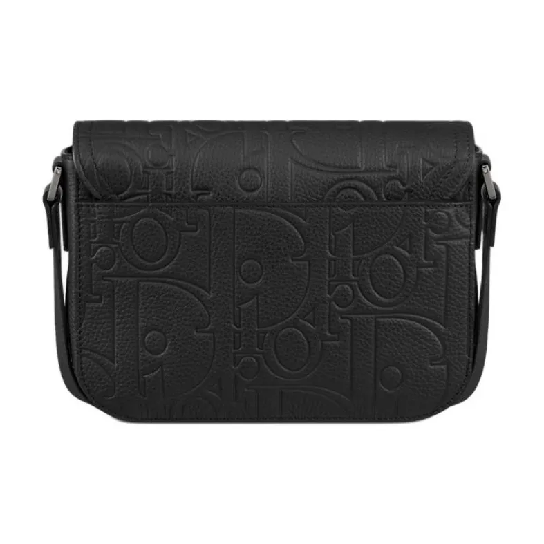 DIOR Grained Calfskin Crossbody Bag Small Size Women's Black-2