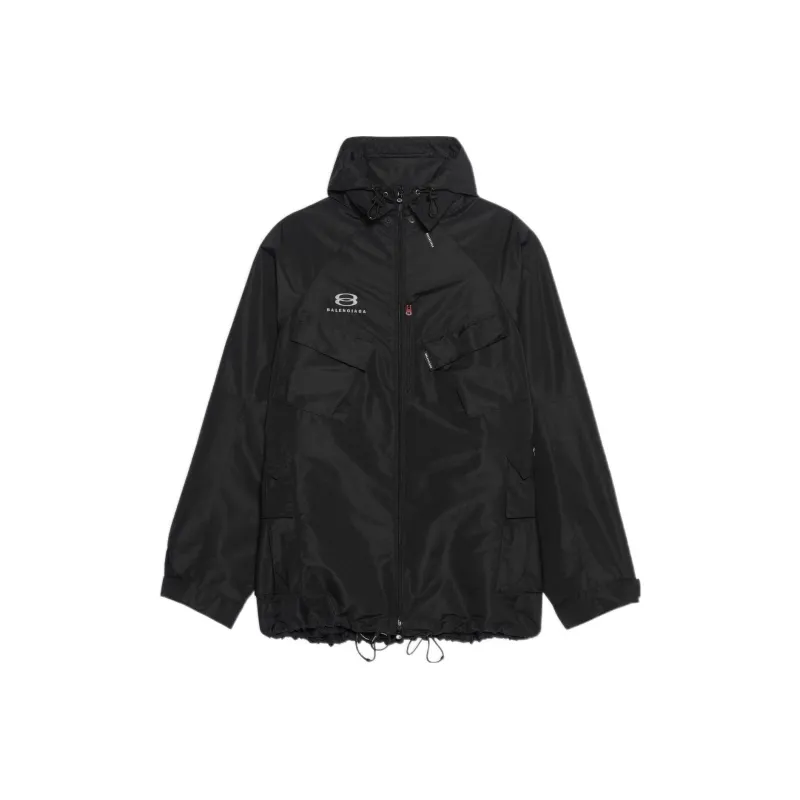 Balenciaga Parka Coats Men Black-0