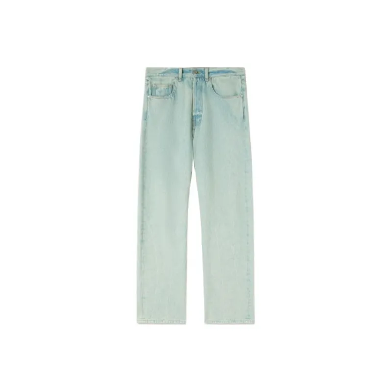 PALM ANGELS Overdyed Straight Leg Jeans-0