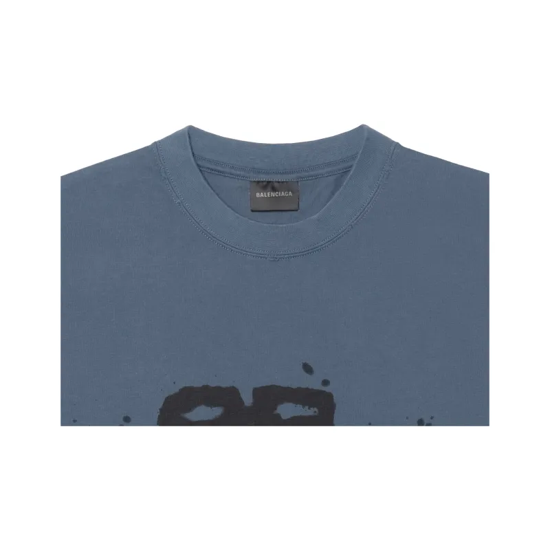 ●送料込●BALENCIAGA●BB アイコン クルーネック T シャツ Balenciaga – BB Cotton T-shirt Hombre 553-003772 01