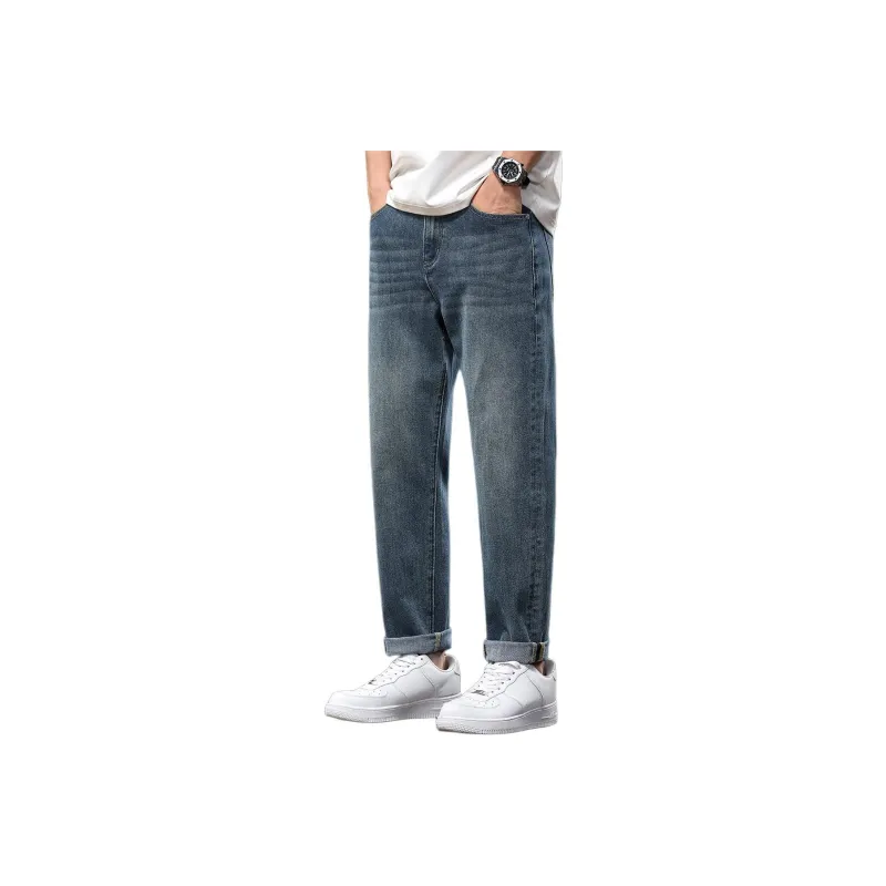 Tonlion Jeans Unisex Vintage Blue-0