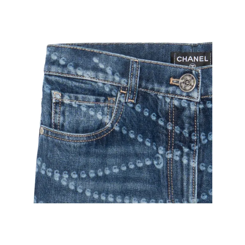 CHANEL Jeans Women's Blue-5