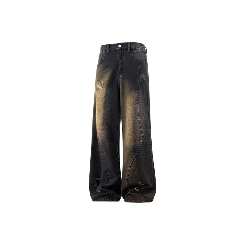 Qnxeey Jeans Unisex Carbon Black-0