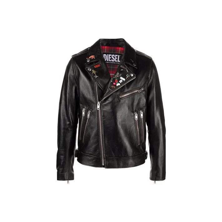 DIESEL FW21 Leather Jacket Men's Black-0