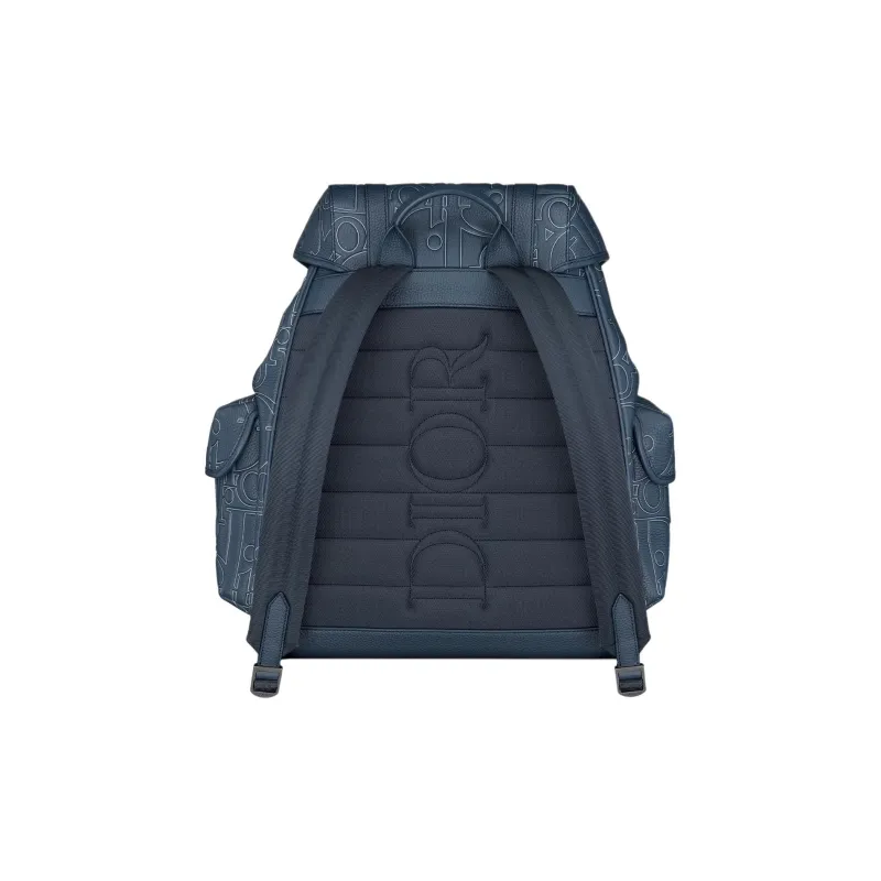 DIOR Hit The Road Grained Calfskin Backpack Women's Marine Blue-2
