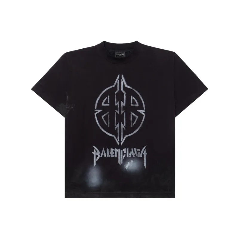 Balenciaga Bb Logo Printed Crewneck T Shirt-0