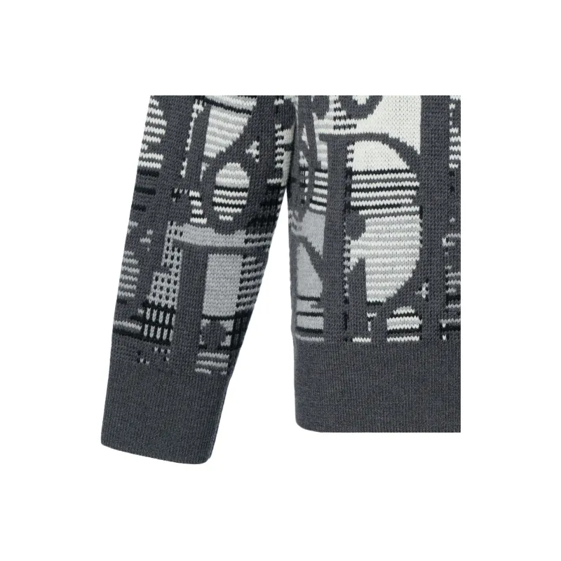 DIOR Quarterly New Products Sweaters Men Gray-4