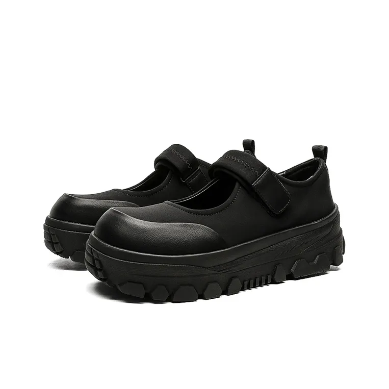 Rummaden Slip Resistant, Abrasion Resistant, Breathable, Lightweight Low Top Casual Shoes Unisex Black-1