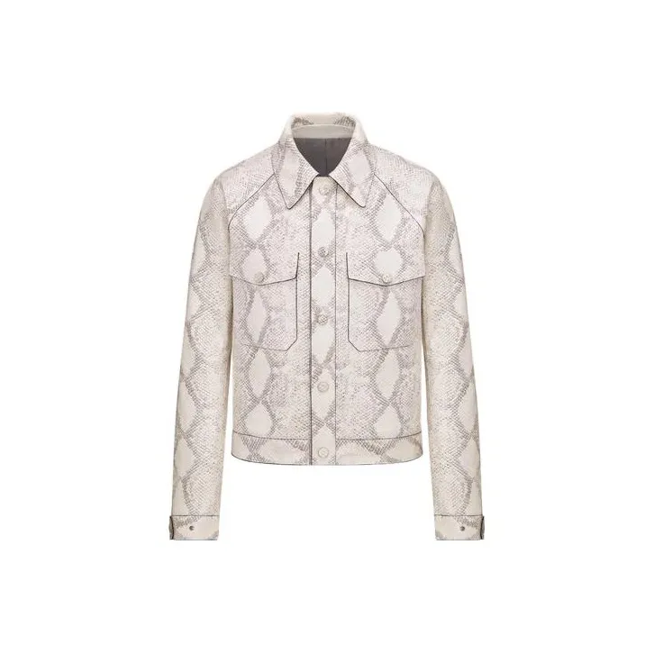 DIOR SS22 Leather Jacket Men's Ecru-0