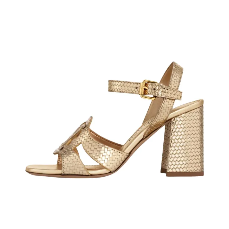 LOUIS VUITTON Isola One Strap Sandals 8.5cm Women's Gold-0
