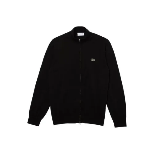 LACOSTE Logo patch Zip up Cardigan