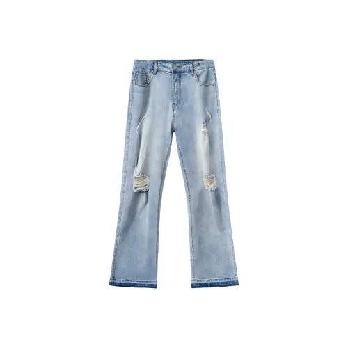 PILOTDRAGON Bootcut Jeans Unisex Blue