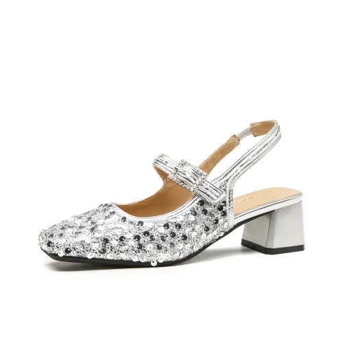 Varib Chunky Heel High Heels 5cm Women's