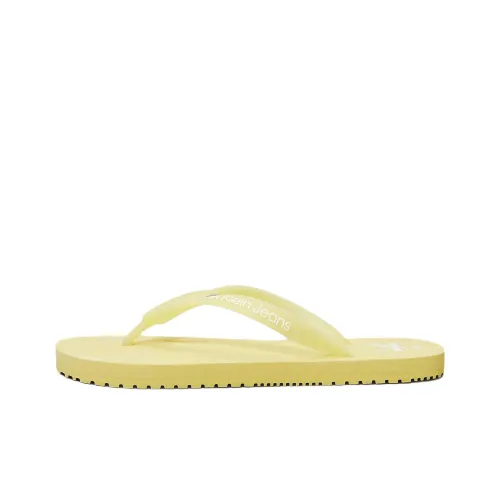 CKJ CALVIN KLEIN JEANS Flip Flops Women's Yellow