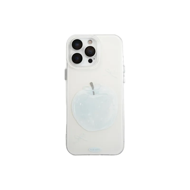 Wei Xin Acrylic Material Double Layer Blue Bowknot Apple Phone Cases Compatibility With IPhone 16/15/14/13/Pro/Max-0