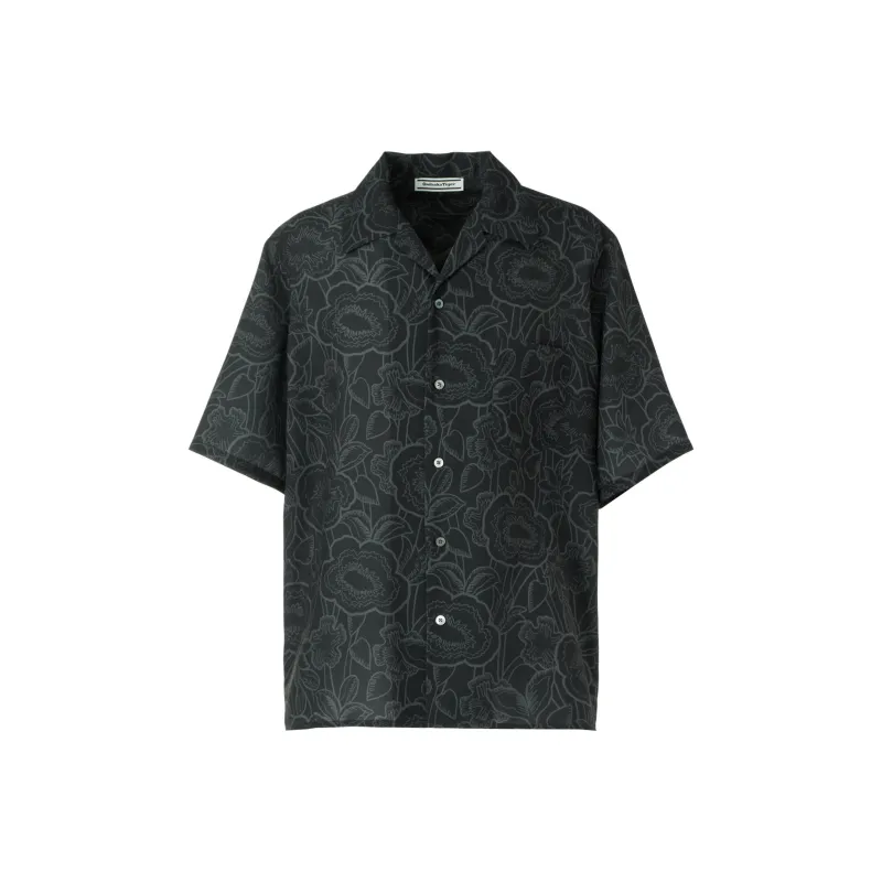 Onitsuka Tiger PRINTED Shirt Men's Black/Ecru-0