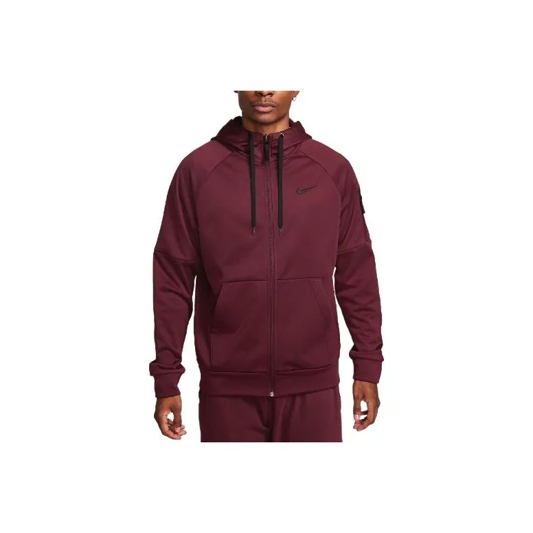 Nike Therma Fit Full Zip Fitness Top Jackets Coats Men's Red-0