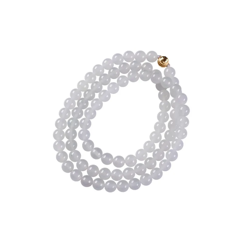 Execute The Blessing Ice Type Jadeite Necklaces Unisex-0