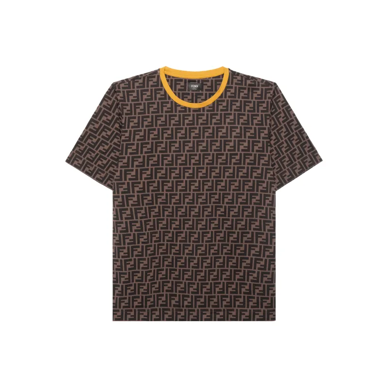 FENDI T-Shirts Men Brown - POIZON FENDI T-Shirts Men Brown - POIZON