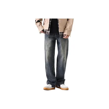 DUATOGE Jeans Men's Vintage Blue