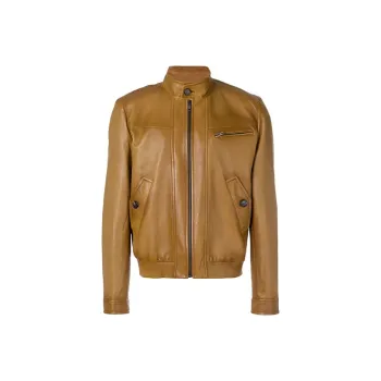 PRADA Leather Jackets Men Light Umber