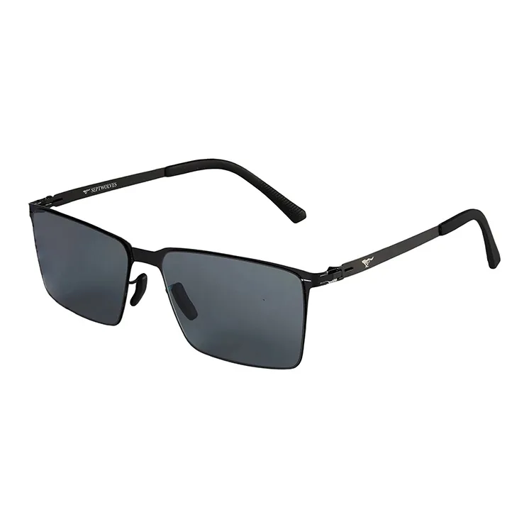 SEPTWOLVES Stainless Steel Square Sunglasses Unisex-0