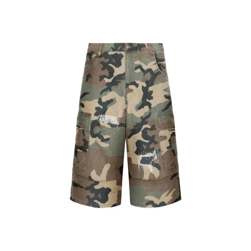 KVIV Denim Shorts Men's Camouflage -4