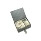 Gold Edge Lotus Leaf Silk Scarf+Ceramic Cup+Soap+Box