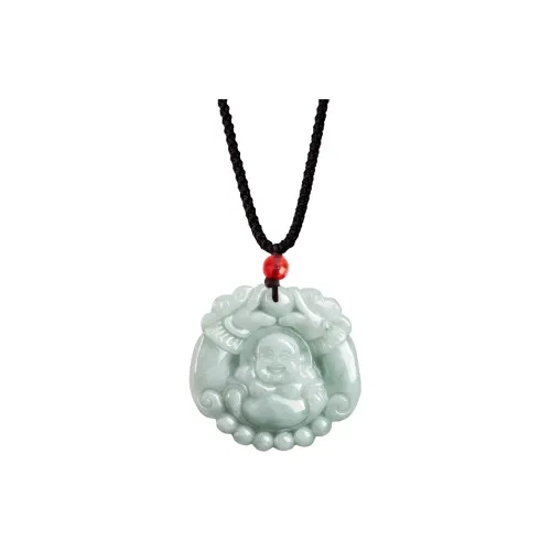 HUISHI Glutinous Jade Necklaces Unisex
