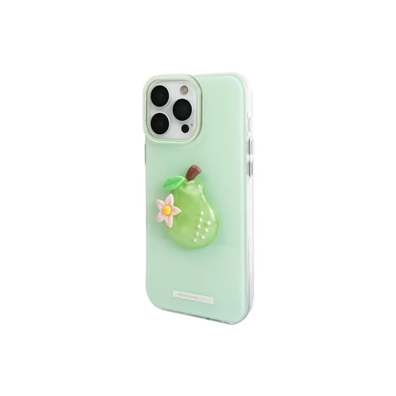 Sopi Acrylic Material Double Layer 3D Effect Fruit Phone Cases Compatible With IPhone 16/15 Pro Max/Apple 13/14 Pro/Max-17