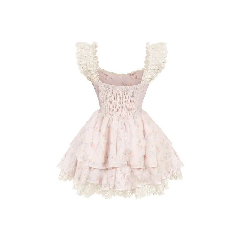 Cotton Shopping Short Sleeved Dress Women's-1