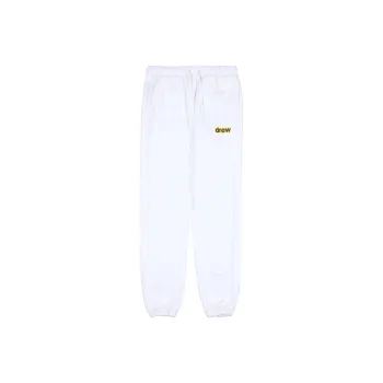 Drew House Letter Logo Series Knitted Sweatpants Unisex White