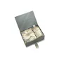 Gold Edge Ruffle Silk Scarf+Ceramic Cup+Sachet+Box
