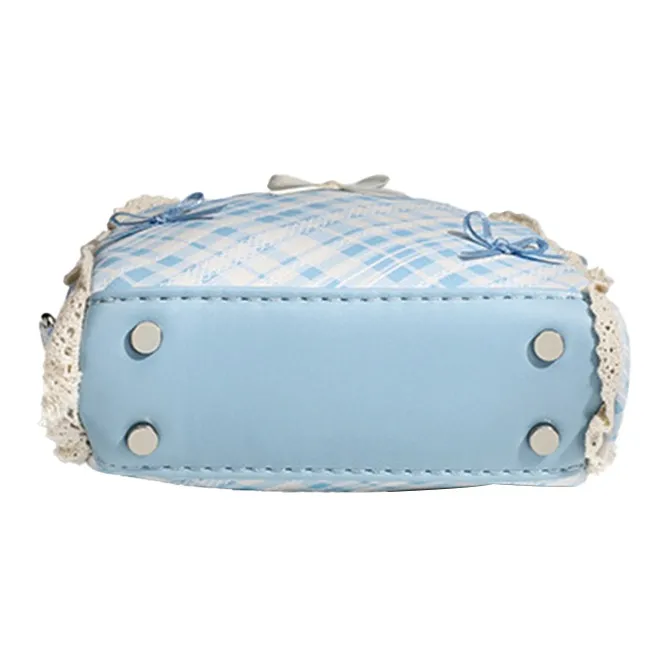 Bywhich PU Crossbody Handbag Women's Blue-5