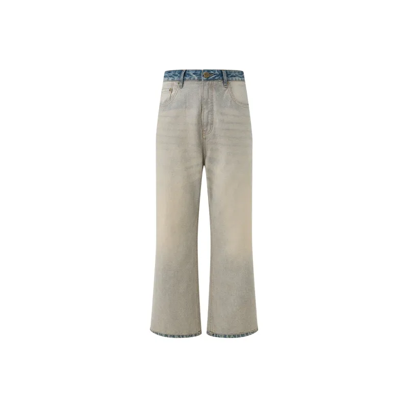CHINISM Blackwater Series Jeans Unisex Washed Blue-0