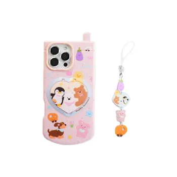 Sopi TPU Material Flap Big Brother Pink Rose Red Phone Cases Compatible With IPhone 16/15 Pro Max/Apple 13/14 Pro/Max