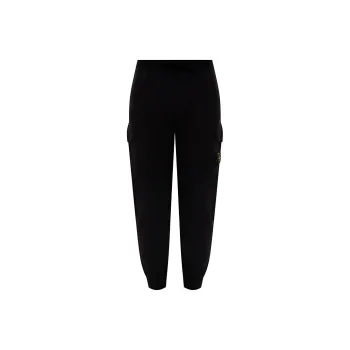 STONE ISLAND Knitted Sweatpants Men Black