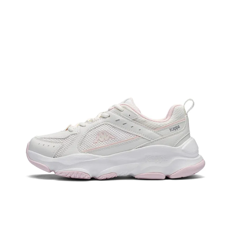 Kappa Anti Slip Wear Resistant Low Top Running Shoes Women's Beach White Pearl Pink-0