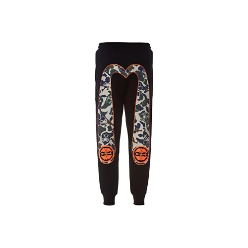 EVISU Jogger Casual Pants Men's Black