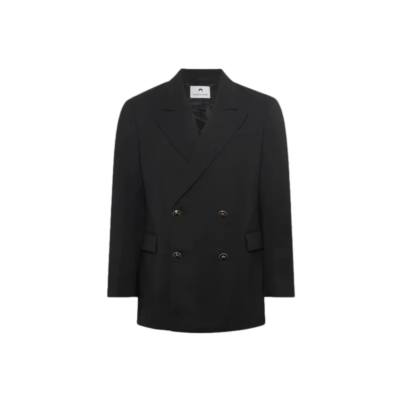 Marine Serre Twill Blazer-0