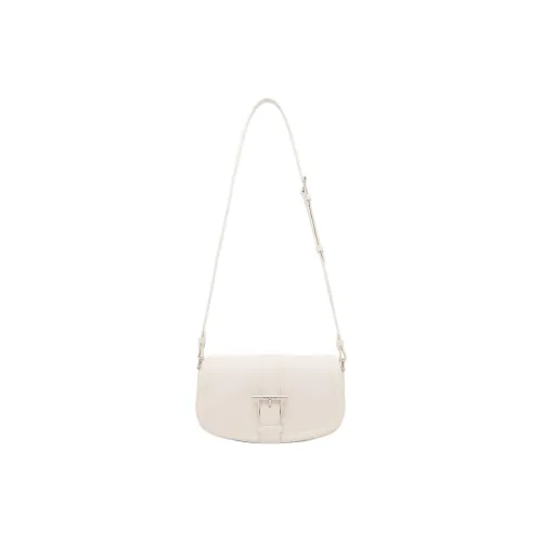 Alexander McQueen T Bar Calfskin Crossbody Bag, Shoulder Bag Women's White