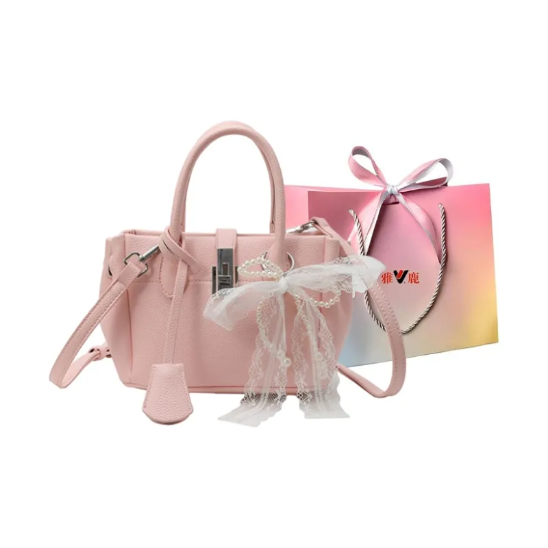 Yalu PU Handbag Women's White/Black/Khaki/Pink-6