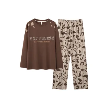FENTENGCARE Pajama Set Men's Coffee